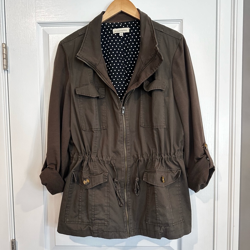 Stitch Fix 41 Hawthorne Lightweight Cargo Jacket Olive Green Size XXL